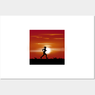 Runner Girl Posters and Art